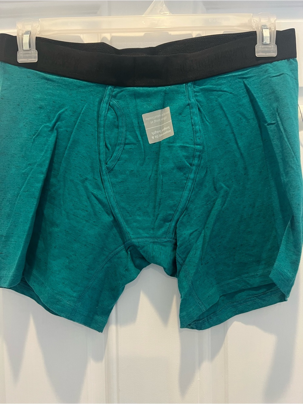 Old Navy Teal Boxer Briefs with Black Waistband